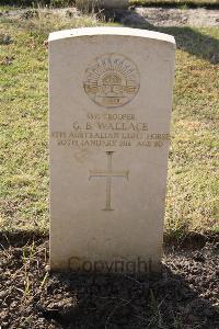 Ismailia War Memorial Cemetery - Wallace, George Byron